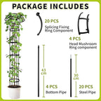 Umbrella Trellis Wisteria Support Frame Rustproof (2 Pack)