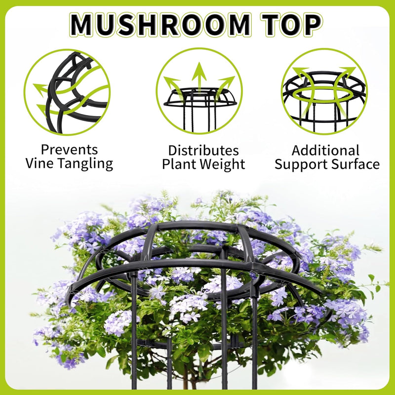165CM Umbrella Trellis Wisteria Support Frame Rustproof (2 Pack)