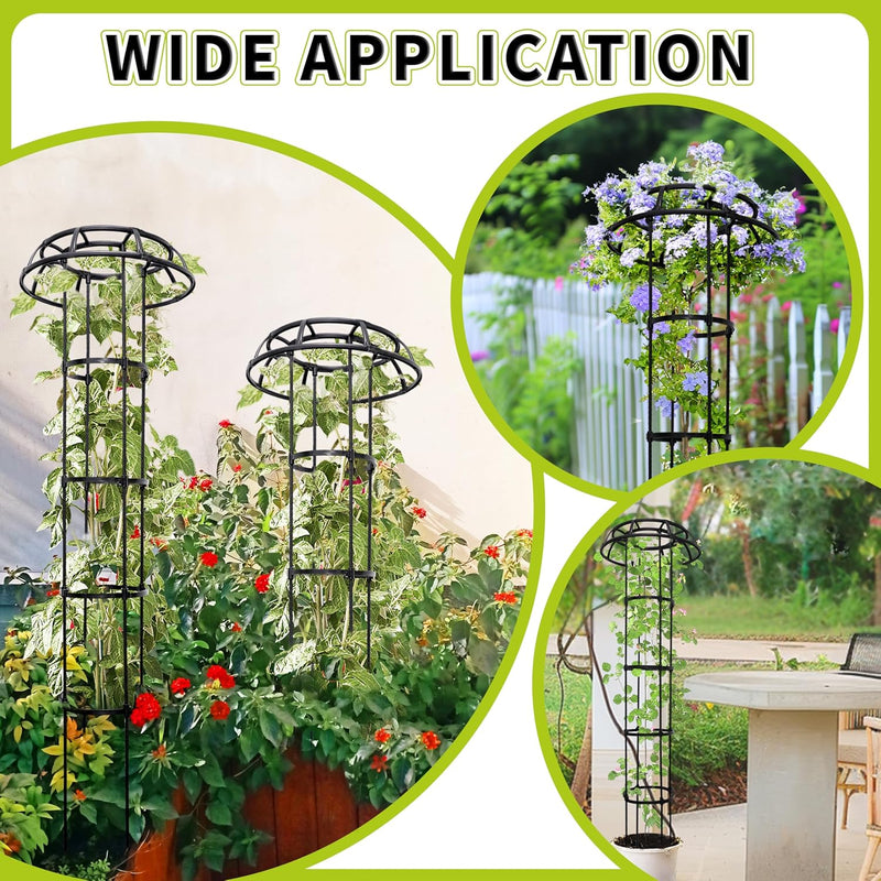 165CM Umbrella Trellis Wisteria Support Frame Rustproof (2 Pack)