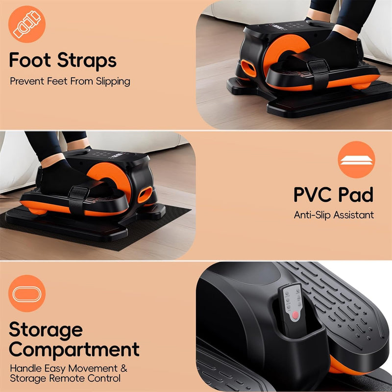 Under Desk Elliptical Machine for Home with 12