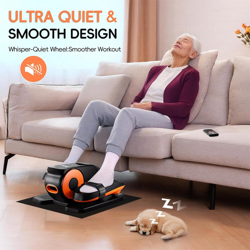Under Desk Elliptical Machine for Home with 12