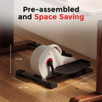 Under-Desk Pedal Elliptical Machine Leg Exerciser