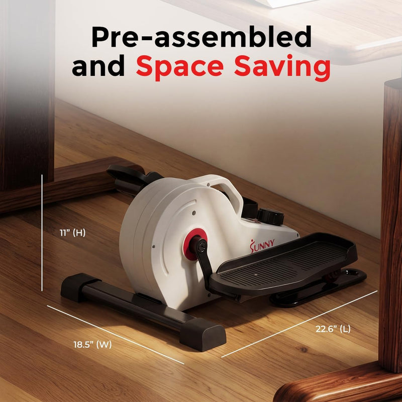 Under-Desk Pedal Elliptical Machine Leg Exerciser