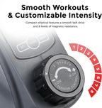 Under-Desk Pedal Elliptical Machine Leg Exerciser