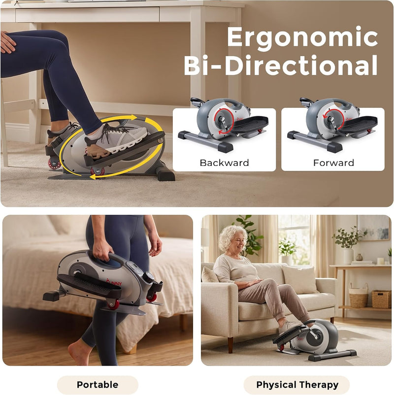 Under-Desk Pedal Elliptical Machine Leg Exerciser