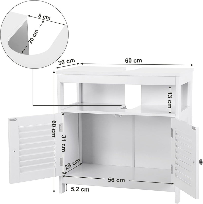 Under-Sink Cabinet Without Sink Storage Lots of Space