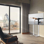 Floor TV Stand with Bracket: Free Standing Trolley