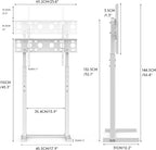 Floor TV Stand with Bracket: Free Standing Trolley
