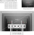 Floor TV Stand with Bracket: Free Standing Trolley