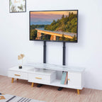 Floor TV Stand with Bracket: Free Standing Trolley