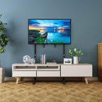 Floor TV Stand with Bracket: Free Standing Trolley