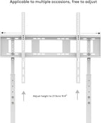 Floor TV Stand with Bracket: Free Standing Trolley