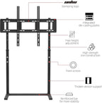 Floor TV Stand with Bracket: Free Standing Trolley