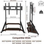 Heavy Duty TV Floor Stand for 40-75 Inch