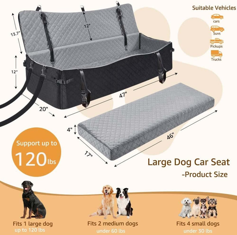 Dog Car Seat for Medium Large Dogs Up