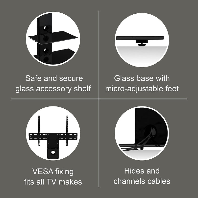 Universal Column TV Stand for 32-65 Inch Tvs-Freestanding