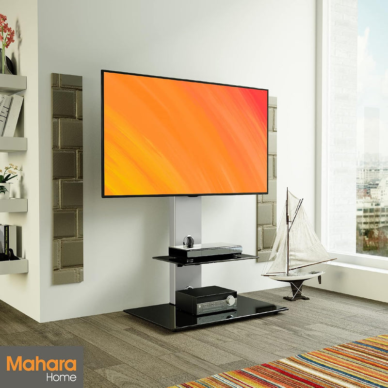 Universal Column TV Stand for 32-65 Inch Tvs-Freestanding