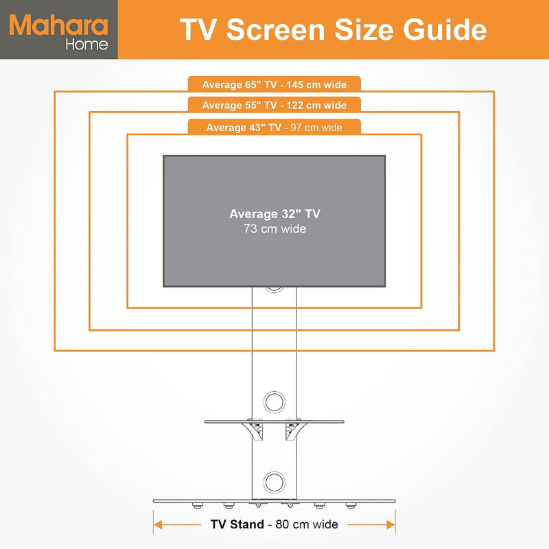 Universal Column TV Stand for 32 to 65