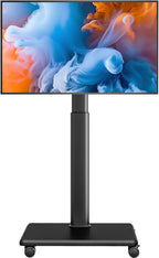 Universal Floor TV Stand Portable Rolling Mount