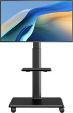 Universal Floor TV Stand Portable Rolling Mount