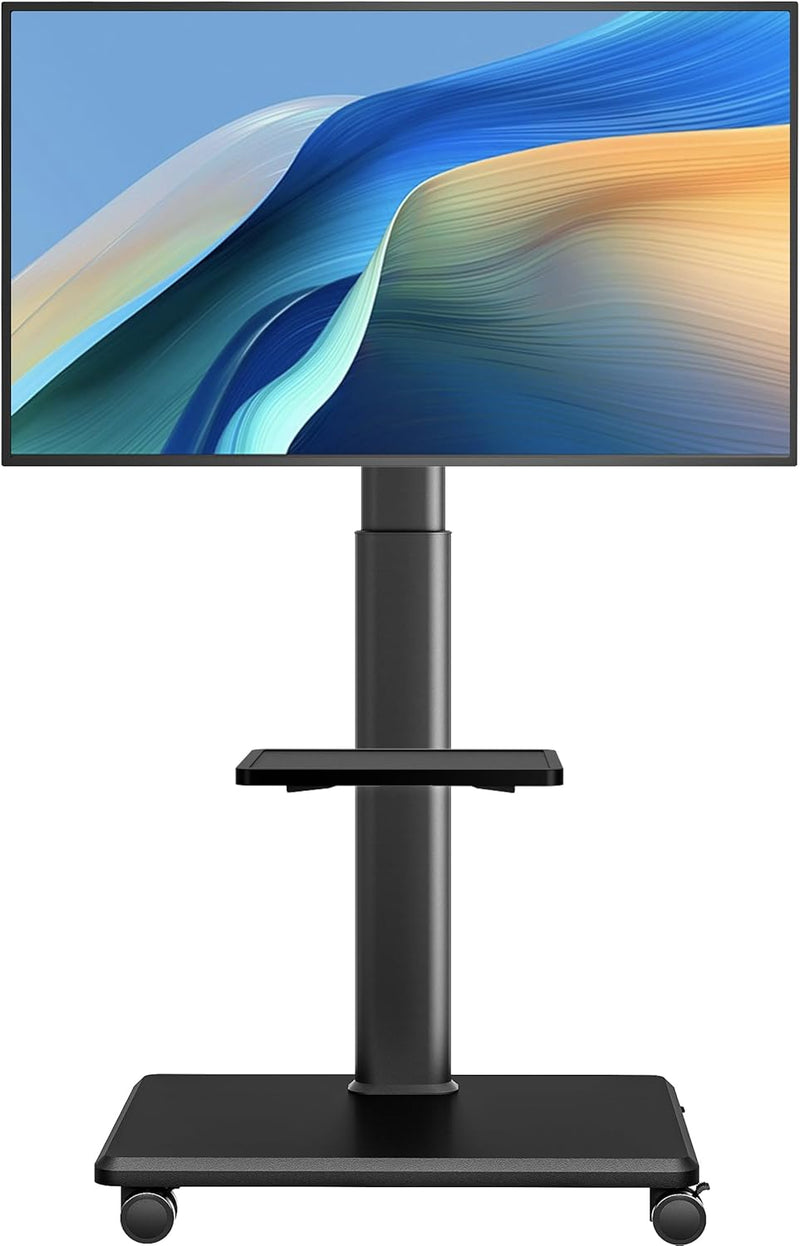 Universal Floor TV Stand Portable Rolling Mount