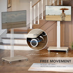 Universal Floor TV Stand Portable Rolling Mount