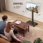 Universal Floor TV Stand Portable Rolling Mount