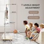 Universal Floor TV Stand Portable Rolling Mount