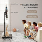 Universal Floor TV Stand Portable Rolling Mount
