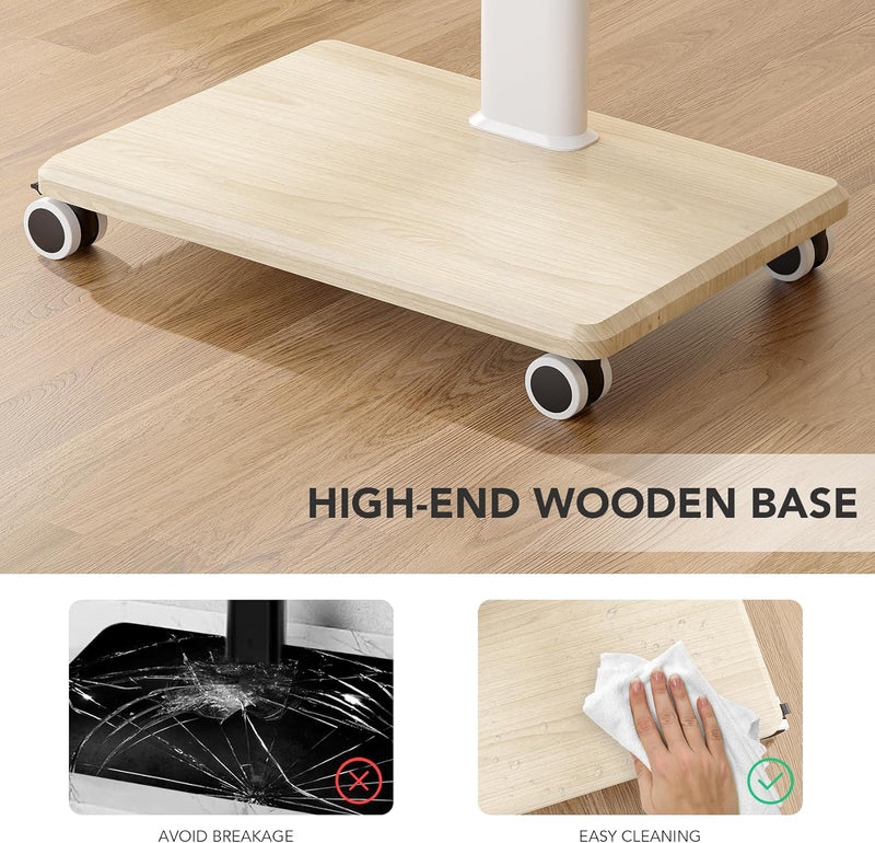 Universal Floor TV Stand Portable Rolling Mount