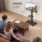 Universal Floor TV Stand Portable Rolling Mount
