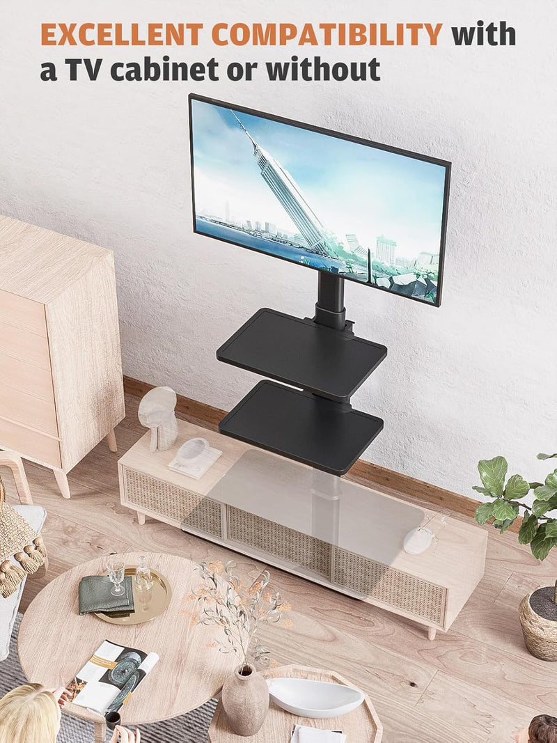 Universal Floor TV Stand with Swivel Mount