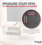 Universal Height Adjustable Table Top Pedestal TV Stand