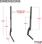 Universal Height Adjustable Table Top Pedestal TV Stand