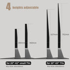 Universal TV Stand 65 Inch Metal Feet Legs