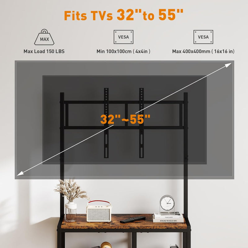 Universal TV Stand for 32-55 Inch Screens Adjustable