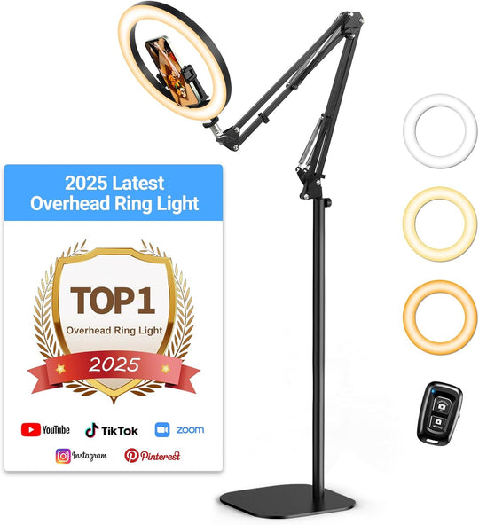 Upgrade Ring Light with Tripod Stand Phone Holder