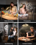 Upgrade Ring Light with Tripod Stand Phone Holder