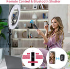 Upgraded 18 Inch LED Ring Light with Tripod