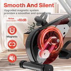 Folding Exercise Bike with 16-Level Adjustable Magnetic