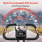 Folding Exercise Bike with 16-Level Adjustable Magnetic