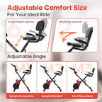 Folding Exercise Bike with 16-Level Adjustable Magnetic