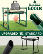 Upgraded Garden Kneeler and Seat with 500lb Frame