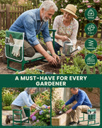 Upgraded Garden Kneeler and Seat with 500lb Frame