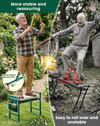 Upgraded Garden Kneeler and Seat with 500lb Frame