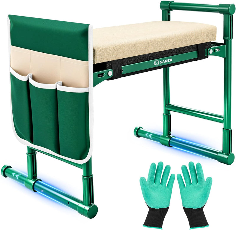 Upgraded Garden Kneeler and Seat with 500lb Frame