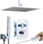 Upgraded Thermostatic Shower System with 10" Rain Head