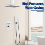 Upgraded Thermostatic Shower System with 10" Rain Head