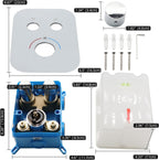 Upgraded Thermostatic Shower System with 10" Rain Head