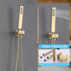 Upgraded Thermostatic Shower System with 10" Rain Head